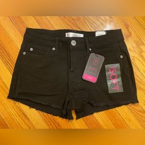 NWT No Boundaries Black Denim Cutoffs